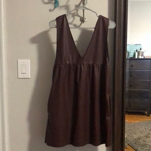 Zara vegan leather dress- never worn!